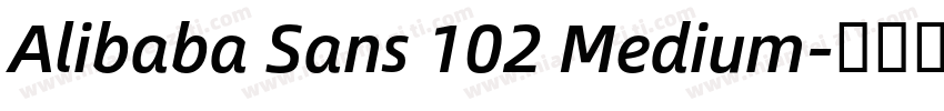 Alibaba Sans 102 Medium字体转换
